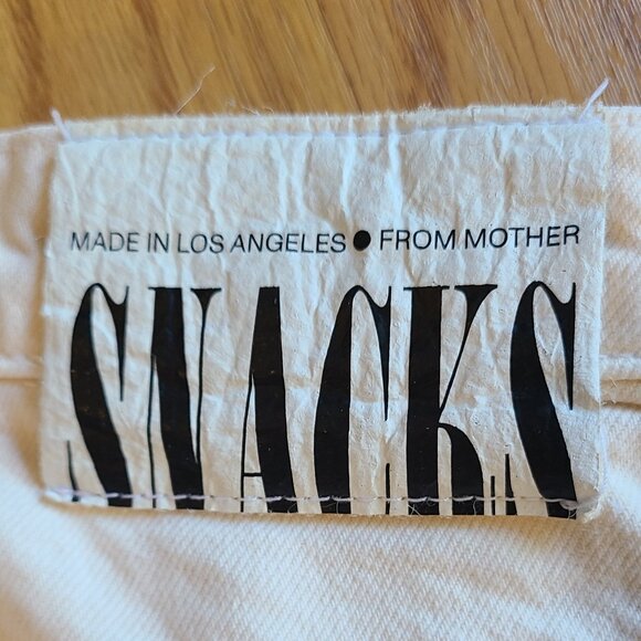 SNACKS by MOTHER DENIM HIGH-WAIST DOUBLE STACK ANKLE JEANS BALLOON/CARROT  sz 26 - Picture 6 of 9